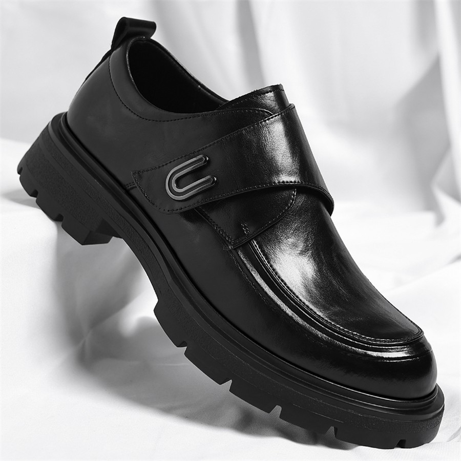 Monk Strap Shoe - Men's Monk Strap Loafers, Square Toe