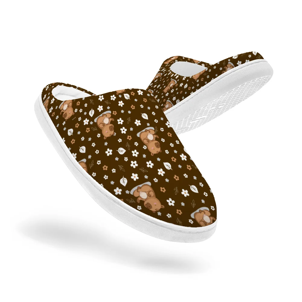 Men Shoes High - Bear Print Keep Smiling Home Cotton