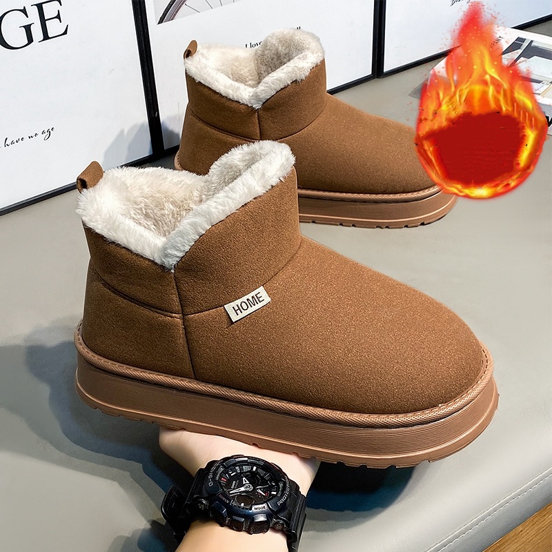 Men'S Shoes Popular - Popular Autumn and Winter Fleece-Lined Warm