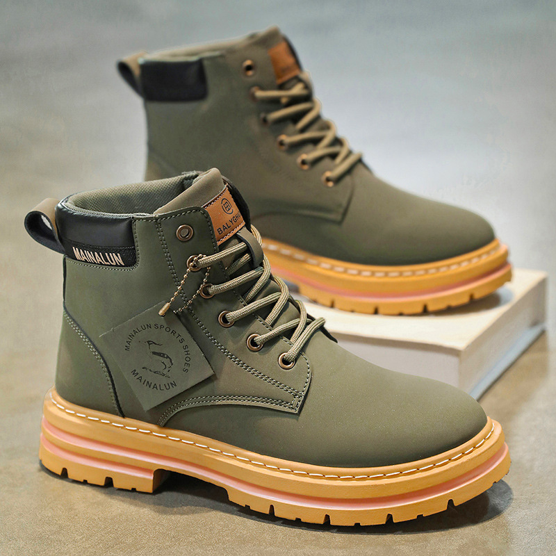 Classic Men High Top Boots Hig - Men Shoes Yellow review and price