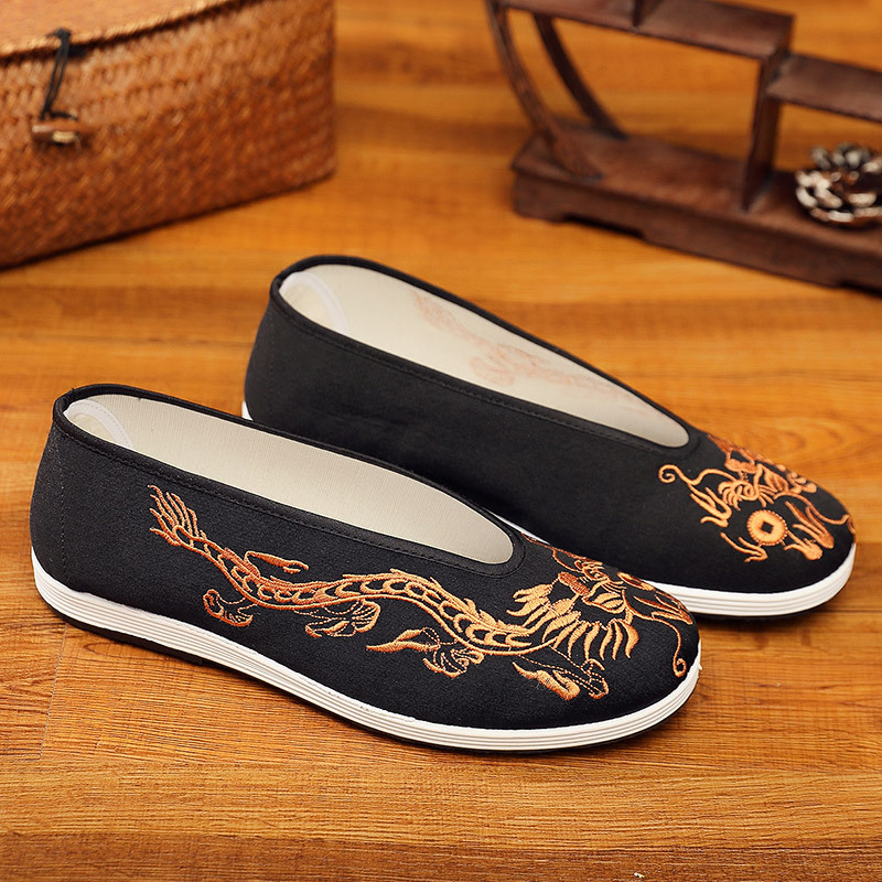 Vintage Chinese Kung Fu Shoes  - Men Shoes Yellow review and price
