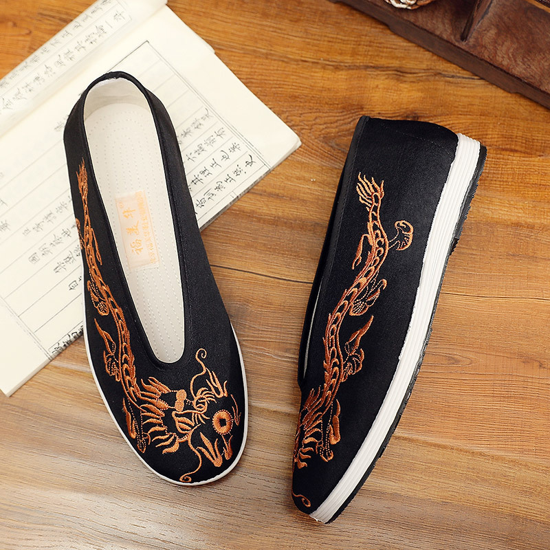 Vintage Chinese Kung Fu Shoes  - Men Shoes Yellow review and price