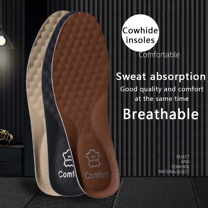 1Pair Leather Shoe Insoles for - Men'S Shoes Plantar Fasciitis review and price