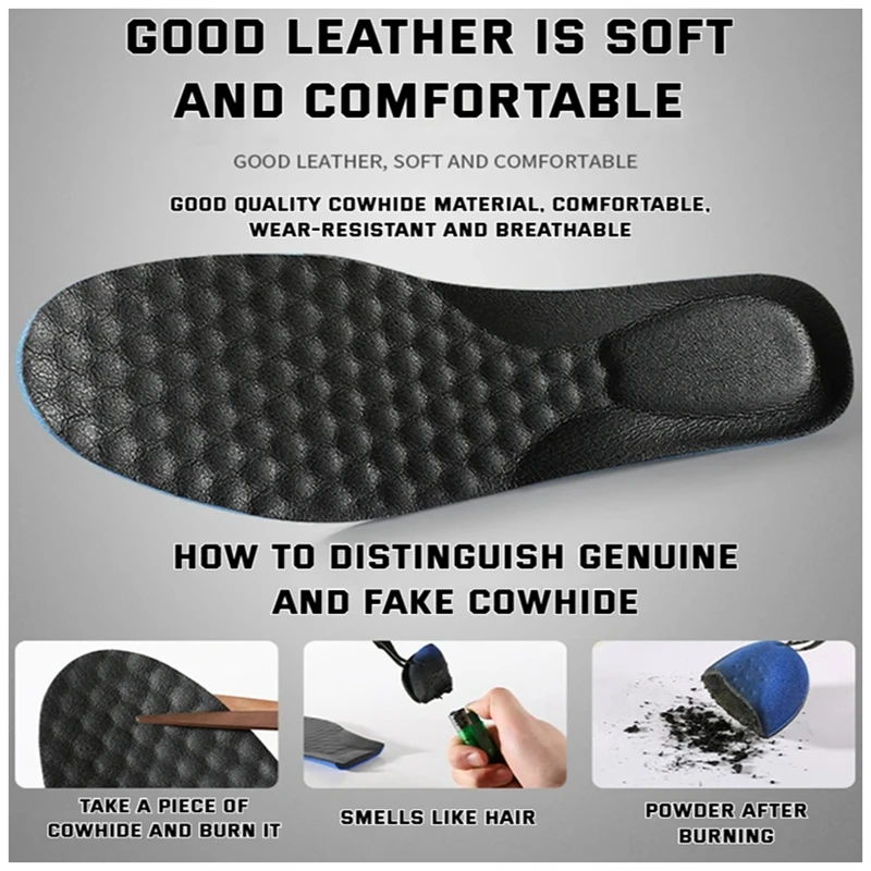 1Pair Leather Shoe Insoles for - Men'S Shoes Plantar Fasciitis review and price