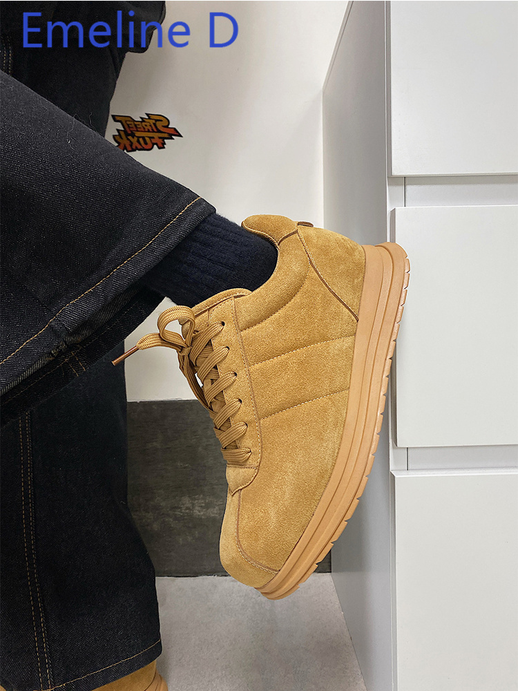 Yellow Thick Soled Lace Up Bre - Men Shoes Yellow review and price