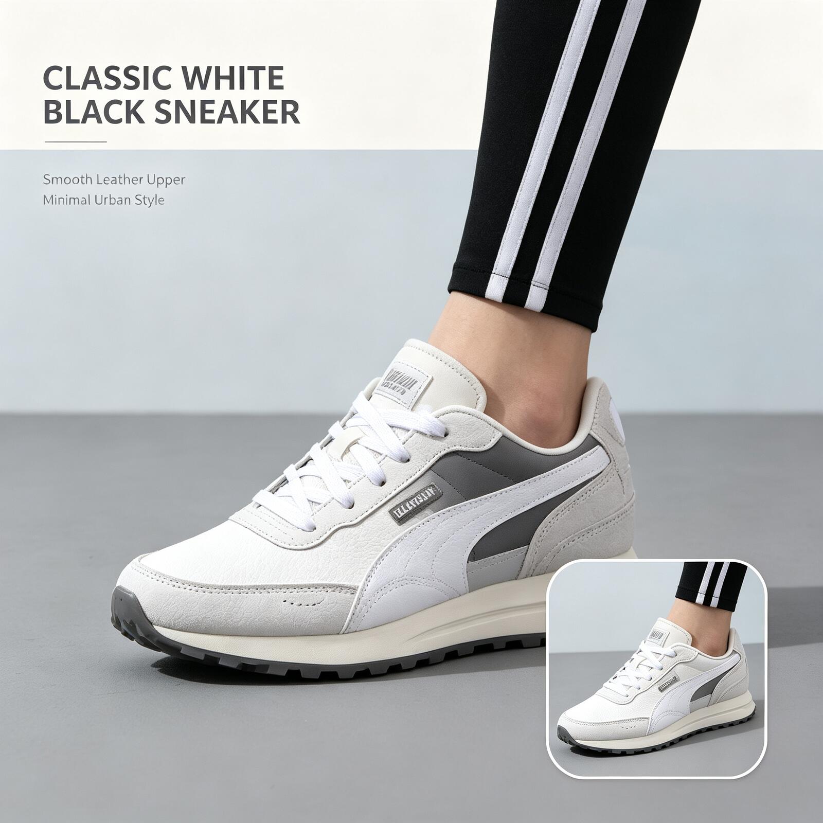 PUMA Men White Black Low Top S - Men'S Shoes Puma Sneakers review and price