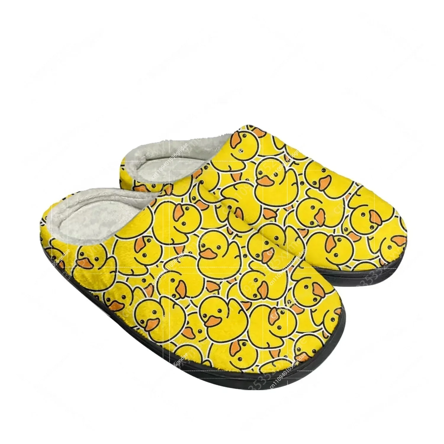 Yellow Duck Print Plush Cotton - Men Shoes Yellow review and price
