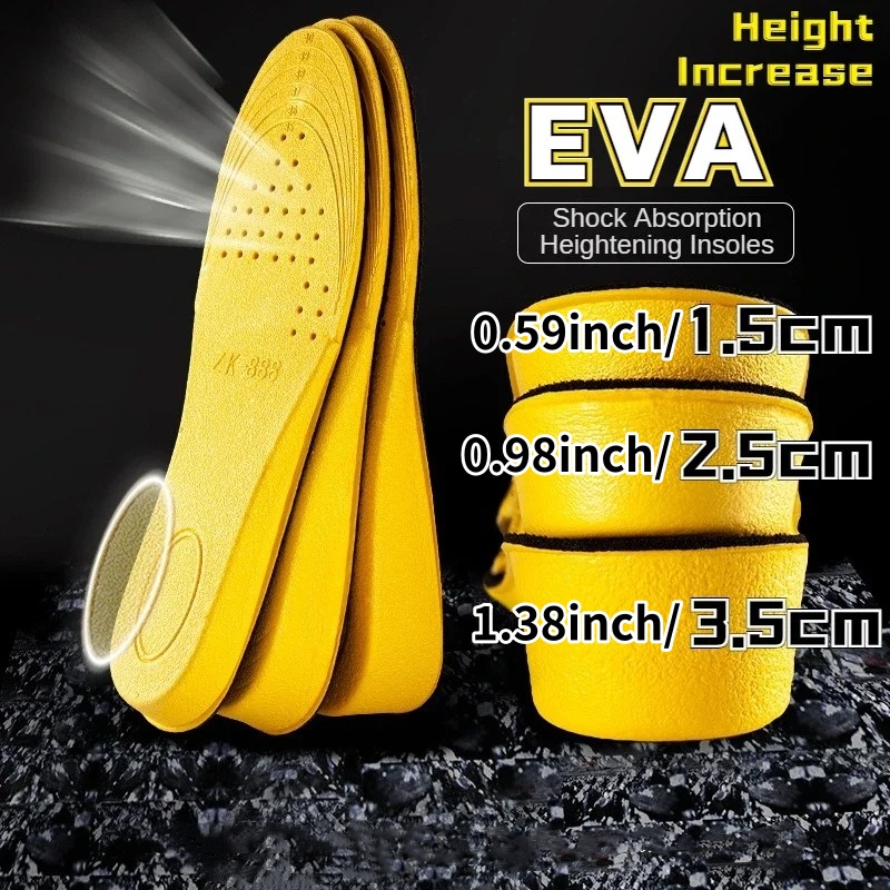 1 Pair 1.5-3.5cm Invisiable He - Men Shoes Yellow review and price