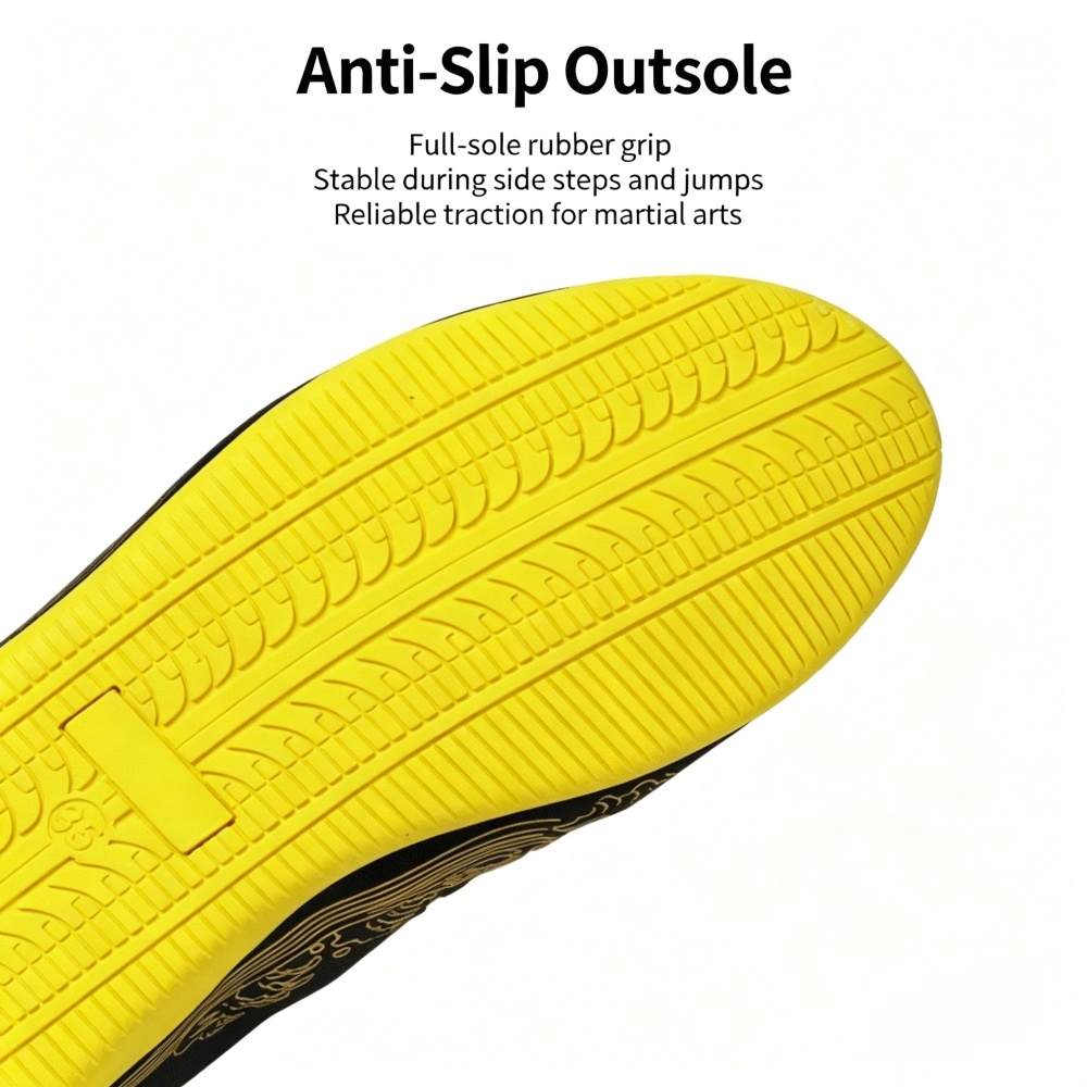 Glossy Genuine Leather Kung Fu - Men Shoes Yellow review and price
